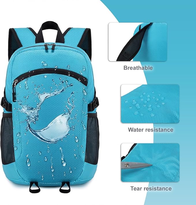 Lightweight Hiking Backpack 18L Packable Foldable Small Daypack Collapsible - Image 6