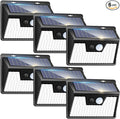 Peasur Solar Lights Outdoor Motion Sensor, 6 Pack 140 LED Solar Powered Fence by Peasur