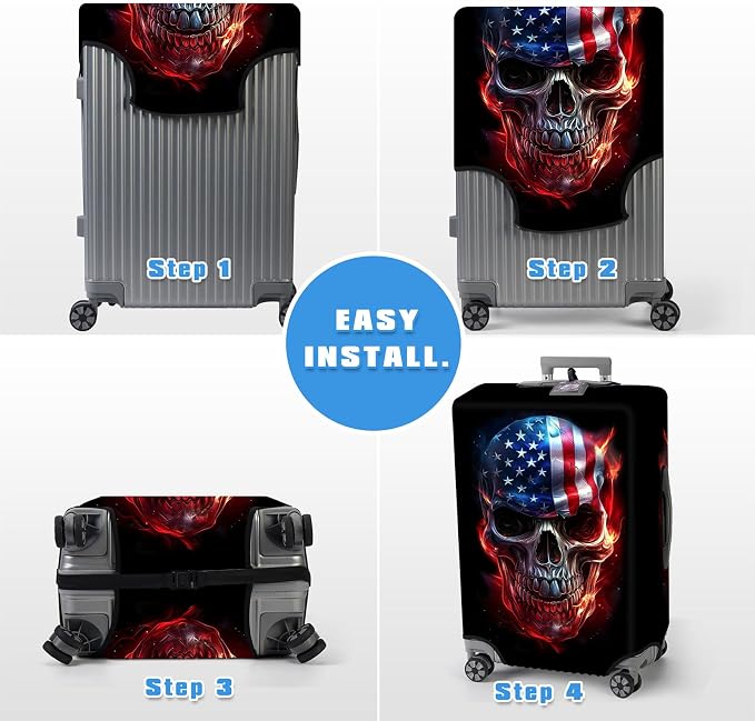 Luggage Cover Protector for 30-32 Inch Suitcases, TSA Approved Elastic Travel - Image 6