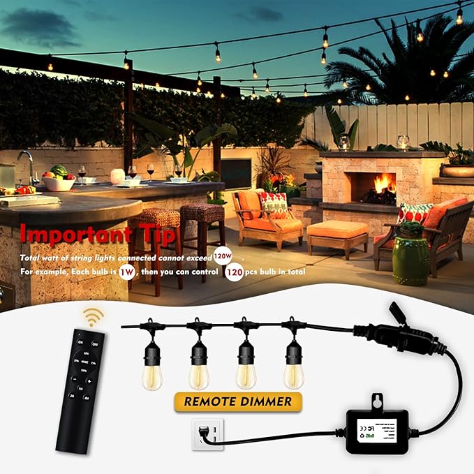 120W Remote Dimmer Timer Function Plug in - Image 4