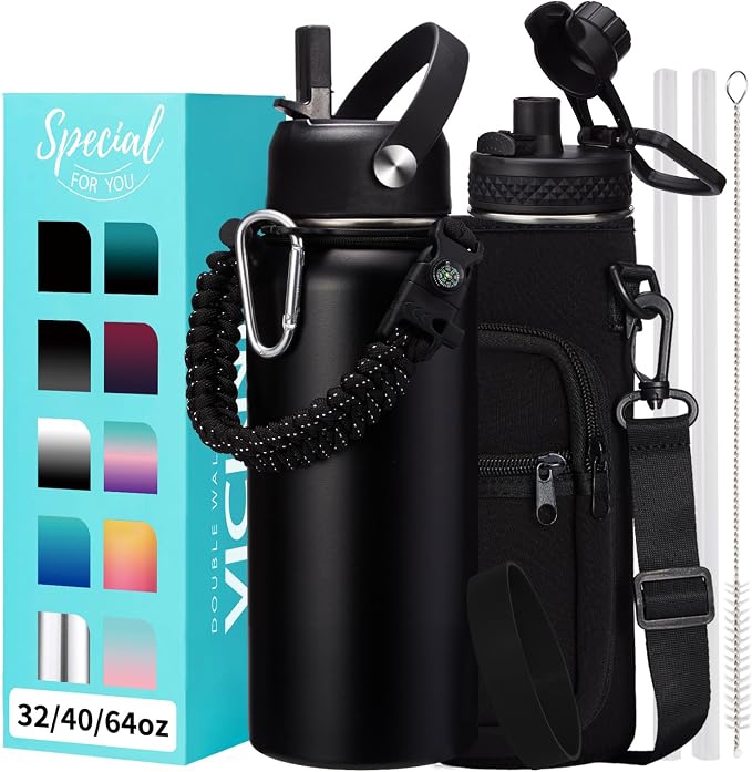 32oz Insulated Water Bottles - by VICKNIY
