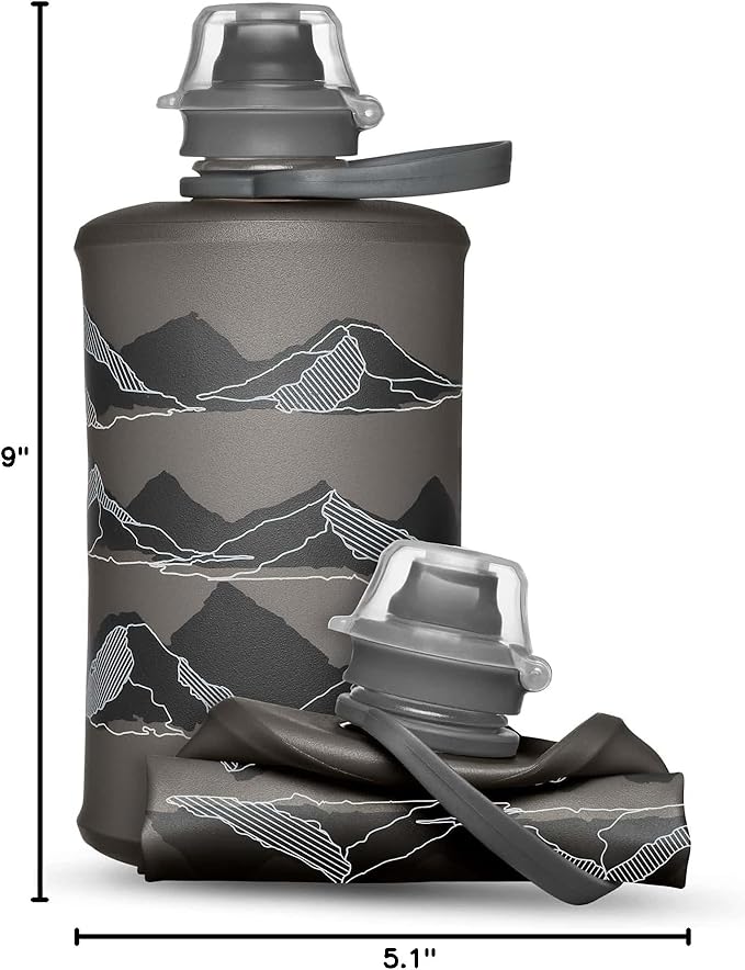 HydraPak Stow Collapsible Water Bottle – 350ml, 1L – Ultralight, Leak-Proof - Image 7