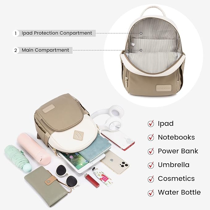 LOVEVOOK Mini Backpack for Women Light Weight Small Waterproof Backpack Purses - Image 4