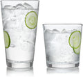 Libbey Preston Tumbler and Rocks Glass Cups Set, All Purpose Everyday Drinking by Libbey