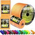 TECEUM Reflective Paracord Rope 1000 – 1000ft/200ft/100ft/50ft – 40+ Colors – by TECEUM