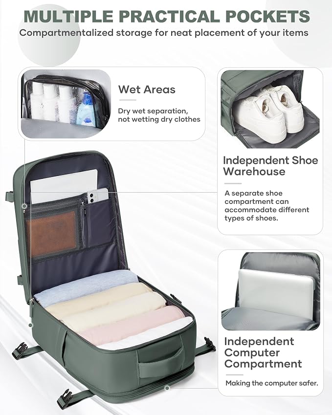 coowoz Travel Backpack Carry On - Image 6
