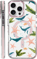 Case for iPhone 16 Pro, Sealife Whale Ocean Wildlife Clear Phone Case by Toulas