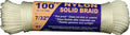 T.W Evans Cordage 44-075 7/32-Inch Solid Braid Nylon Rope 100-Feet Hank by T.W+.+Evans+Cordage+Co.