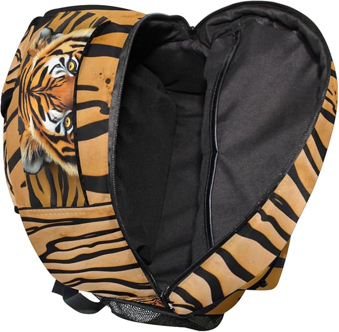 Wamika Tiger Kids Backpack Zebra Giraffe School Backpacks Boys Girls Preschool - Image 7