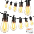 Brightever Outdoor String Lights Waterproof, 200FT Extra-Long LED Patio Lights by Brightever