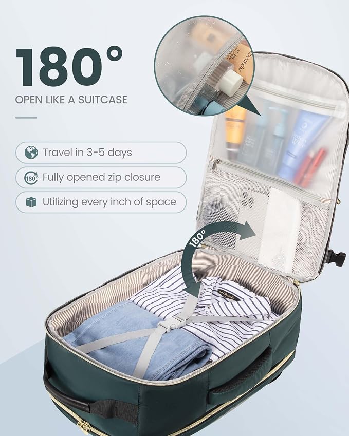 LOVEVOOK Travel Backpack for Women & Men 50L, Airline Approved Carry On - Image 2