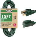 Outdoor Extension Cord 15 Ft by Cablectric