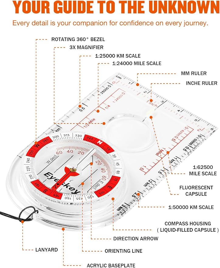 Eyeskey Advanced Orienteering Compass - Image 2