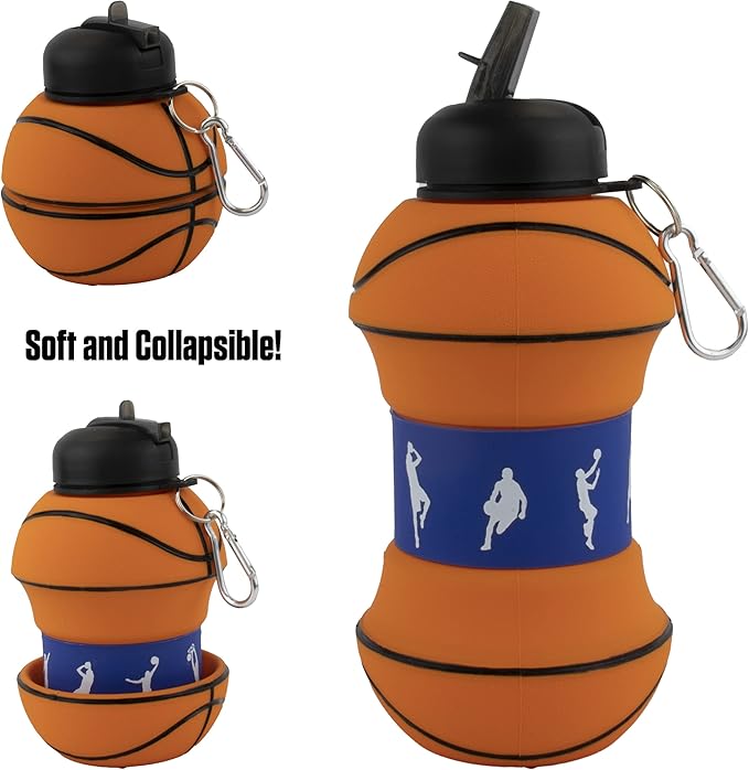 Maccabi Art Clip-On Collapsible 1 Liter, 34 oz. size BPA-Free Silicone - Image 4