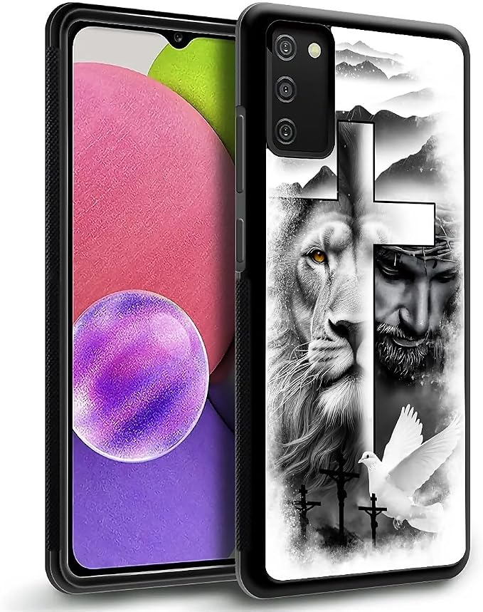 for Samsung Galaxy S20 FE Case, Lion Cross Jesus Christ Dove Pattern Graphic - Image 5