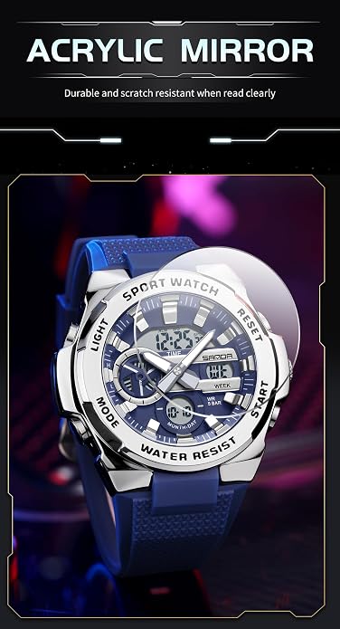 FANMIS Mens Military Multifunction Digital LED Watch Electronic Waterproof - Image 6