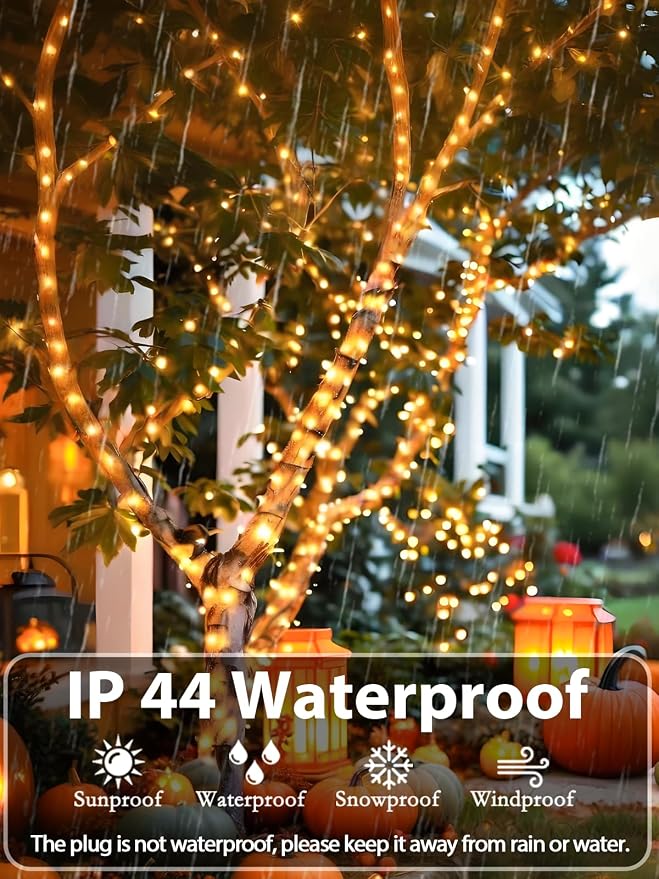 Upgraded 75.8 FT 200 LED Christmas String Lights Outdoor/Indoor, Timer & Memory - Image 4