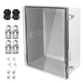 LeMotech Electrical Box, IP67 Waterproof Hinged Clear Cover Stainless Steel by LeMotech