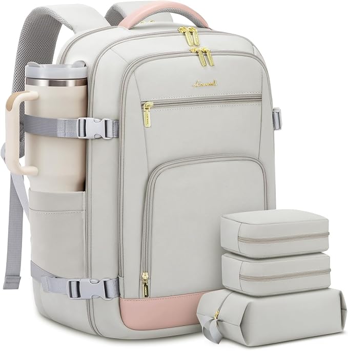 LOVEVOOK Large Travel Backpack For Women, 50L Carry On Backpack Flight Approved by LOVEVOOK