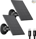 2W Solar Panel for Security Camera Outdoor, USB/USB-C Charger by VUEBEE