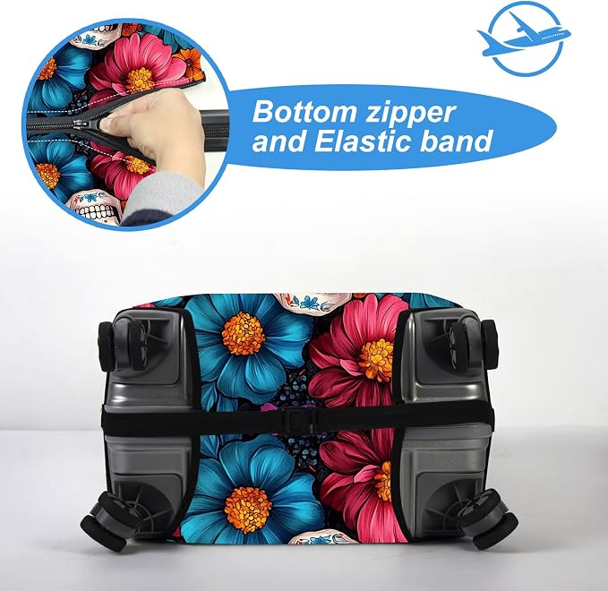 Luggage Cover Protector for 26-28 Inch Suitcases, TSA Approved Elastic Travel - Image 5