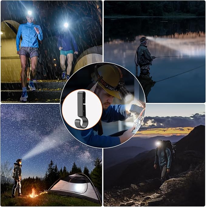Headlamp Rechargeable 2Pack, Head lamps led rechargeable, Adjustable Focus - Image 6