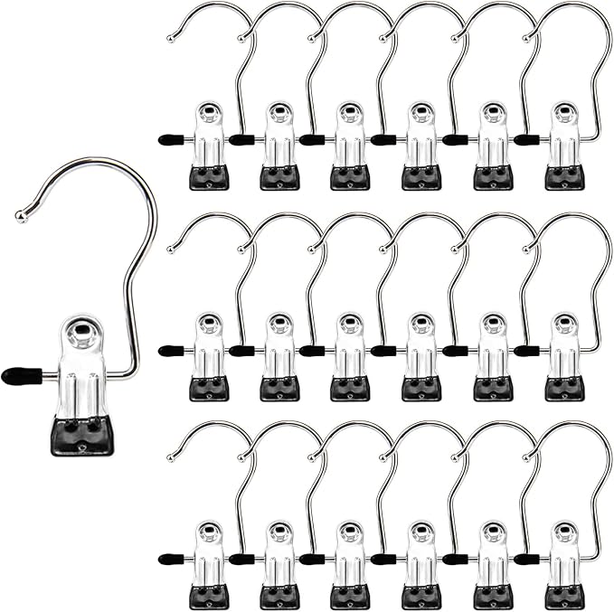 Laundry Hooks Hanging Clips Clothes Pins Closet Hanger Organizer Clamps Socks by MECHEER