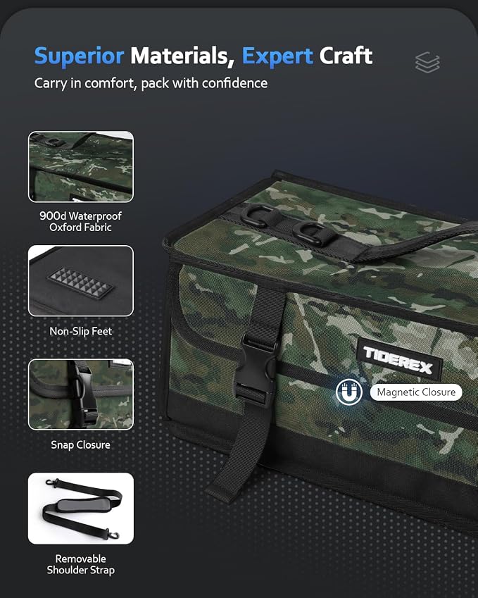 Large Fishing Tackle Bag for Soft Plastic Baits Storage, Fishing Gear Organizer - Image 6