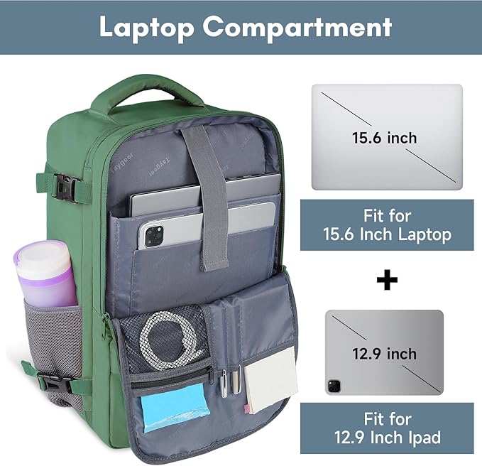 Taygeer Travel Backpack for Women Men, 40L Airline Approved Carry On Backpack - Image 5