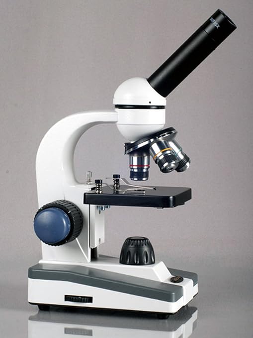 AmScope M150C-50WM-50P100S Compound Monocular Microscope, WF10x and WF25x - Image 2