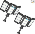 Solar Lights Outdoor, 7000 LM Super Bright Dual Motion Sensor Lights, Aluminum by Ropelux