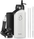 BUZIO 32 oz Water Bottle Insulated, Leakproof Stainless Steel Flask, Wide Mouth by BUZIO