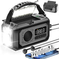 12000mAh Emergency Weather Radio, Hand Crank Solar Radio Portable AM/FM/NOAA by UYEIKMLOP