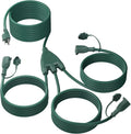 BN-LINK 1 to 3 Splitter Extension Cord, 24 ft End to End, 16/3 SJTW Weather by BN-LINK