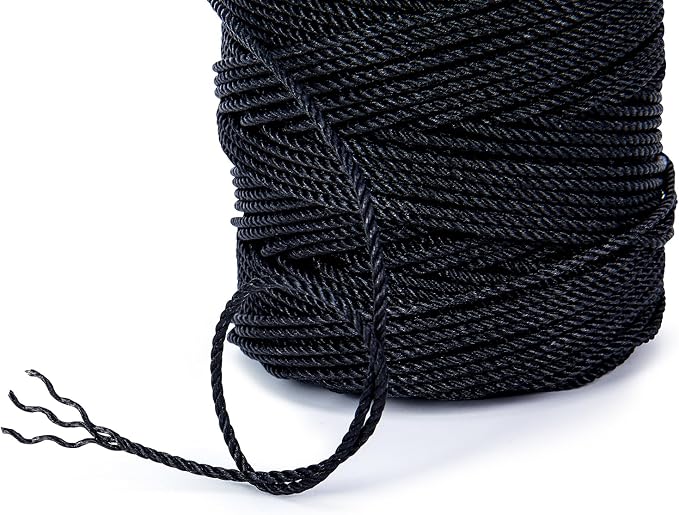 HONGDA Tarred Bank Line Twine, 465 Feet Nylon Twine #36 Bank Line-Black Nylon - Image 3