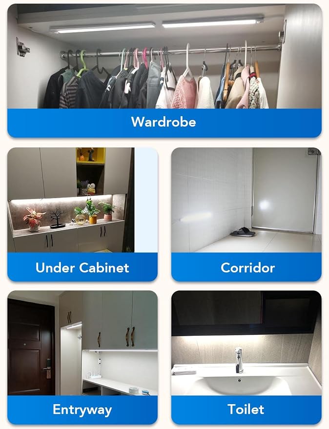 Motion Sensor Under Cabinet Lighting Indoor Plug in - Image 6