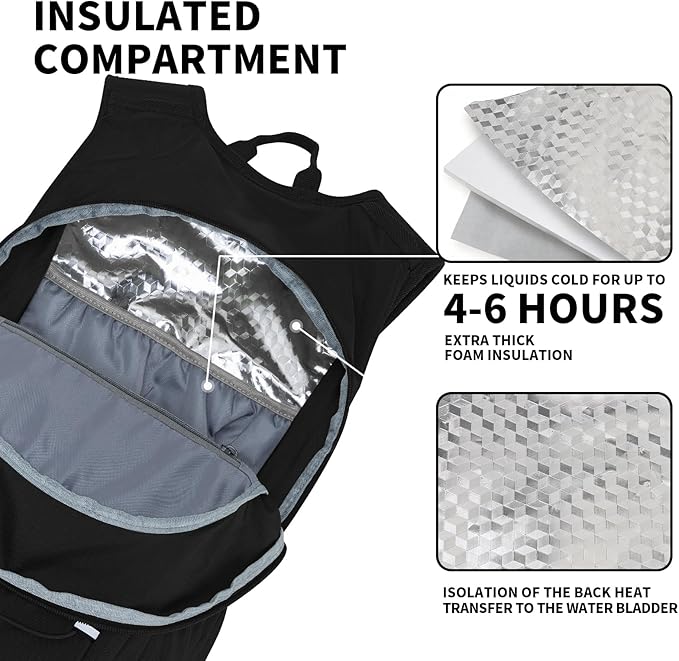 KABAQOO Hydration Backpack, 18L Multipurpose Hiking Backpack - Image 5