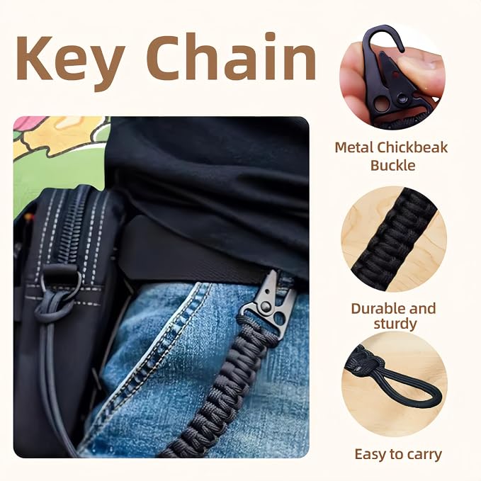 Tactical Paracord Keychain - Image 2