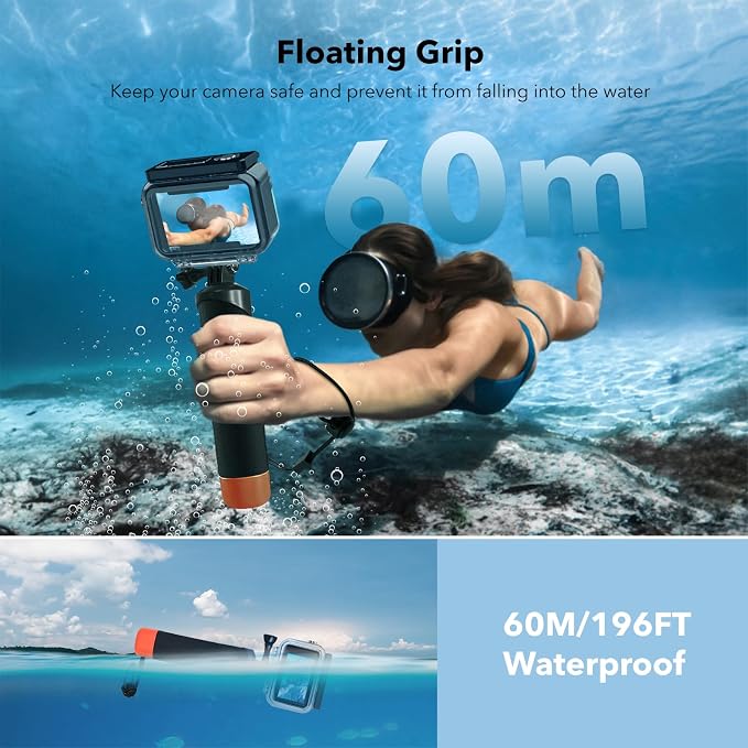 Waterproof Case for DJI Action 5 Pro/Action 4/3, Protective Diving Housing - Image 8