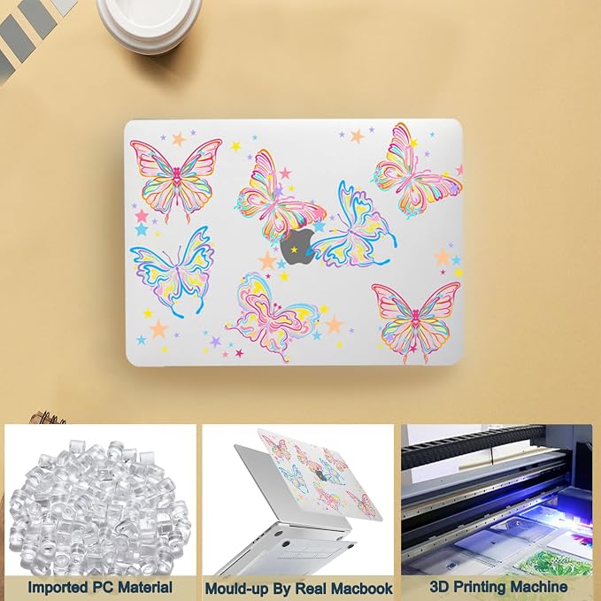 Hard Case for New MacBook Air 13 inch M2 M3 M4 2022 2024 2025 Release, 13.6" - Image 5