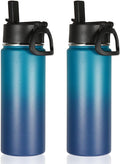 Volhoply 18oz Insulated Water Bottle Bulk 2 Pack, Kids Stainless Steel Water by LiveFully%EF%BC%8CDrinkFreely%E2%80%94KeepGoingwithVolhoply%EF%BC%81