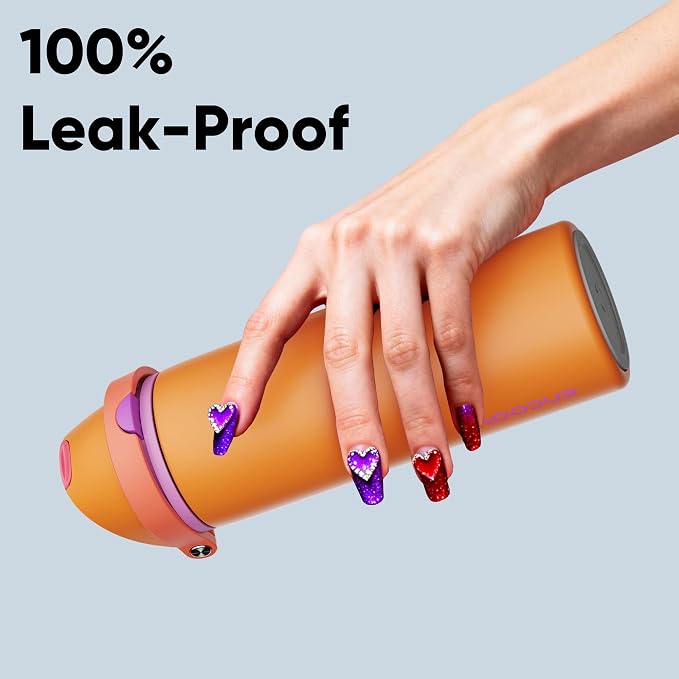 Insulated Water Bottle with Straw - Image 6