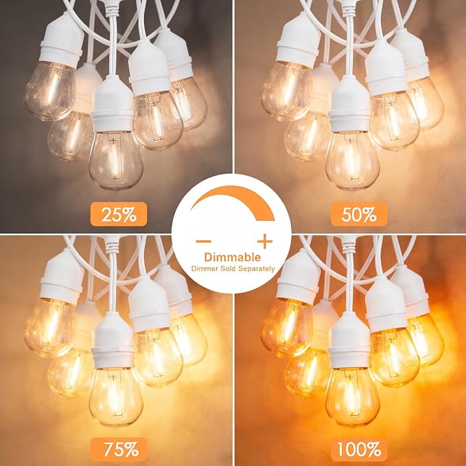 SUNTHIN 105FT Outdoor White String Light - Image 6