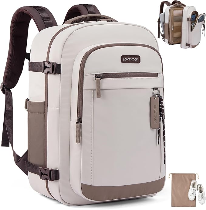 LOVEVOOK 50L Travel Backpack for Women, Airline Approved Carry On Luggage by LOVEVOOK