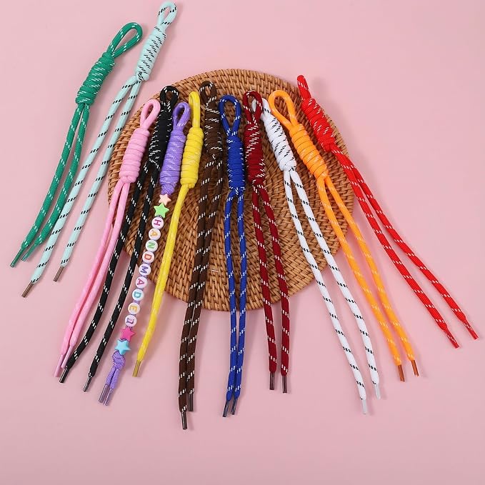 12Pcs Paracord Keychain Paracord Charm Bag Keychain Accessories Colorful - Image 3