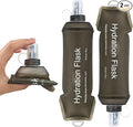 2Pcs 500ml Soft Flask, TPU Collapsible Soft Water Bottle by Unknown