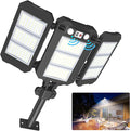 Solar Flood Lights Outdoor, 7000 LM Super Bright Aluminum Arm Solar Lights by Ropelux