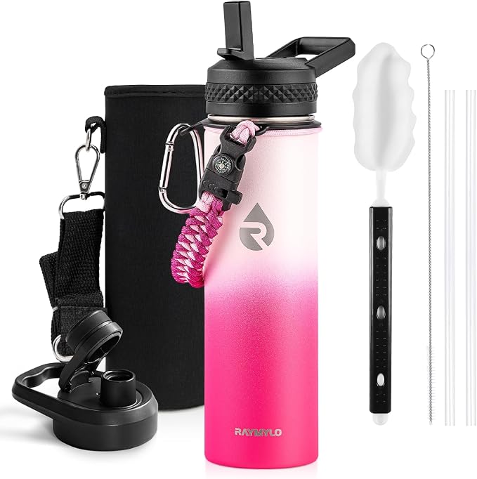 RAYMYLO Insulated Water Bottle 20 oz, Triple Wall Vacuum Stainless Steel by RAYMYLO