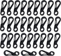 Mini Carabiner Clips with Metal Spring Wiregate Hook and Little Eye Hole by Bytiyar
