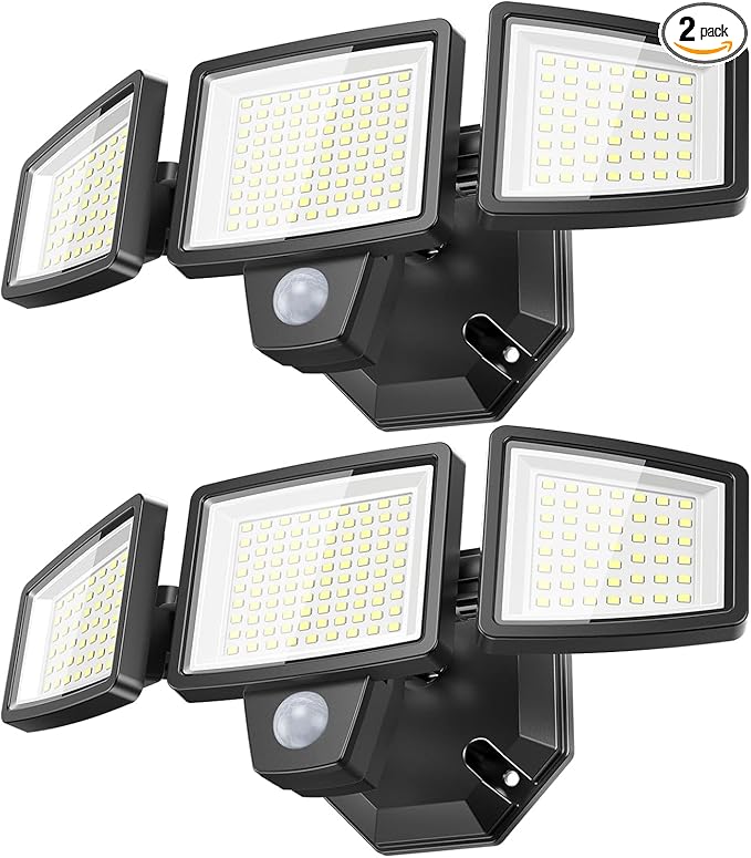 LED Security Lights Motion Sensor Outdoor Lights, 6500K Daylight, IP65 by Lightupyourwayhome